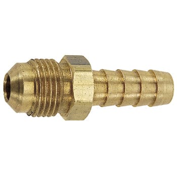 Pneumatics-pro Brass Hose Barb Fittings 1/4" BRASS HOSE BARB WITH 1/4" MALE SAE 45° THREAD