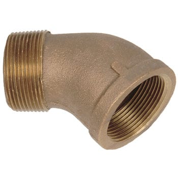 Pneumatics-pro Brass Pipe Fittings 1-1/2" CAST BRASS PIPE 45° STREET ELBOW