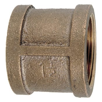 Pneumatics-pro Brass Pipe Fittings 1-1/2" X 1-1/4" REDUCING CAST BRASS PIPE FEMALE COUPLING