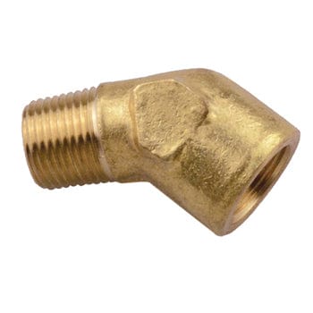 Pneumatics-pro Brass Pipe Fittings 1/2" BRASS PIPE 45° STREET ELBOW