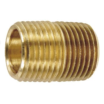 GreenLine Brass Pipe Fittings 1/4" BRASS PIPE CLOSE NIPPLE (G1616BC-04)