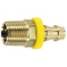 Pneumatics-pro Brass Push-On Fitting 1/2" PUSH-ON HOSE BARB WITH 3/4" MALE PIPE (NPTF) THREAD