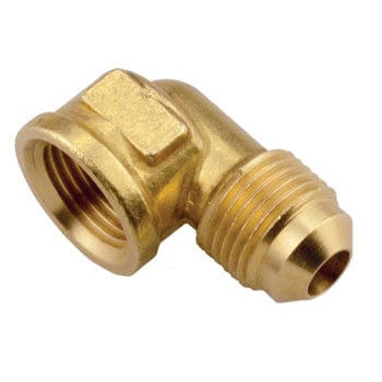 Pneumatics-pro Brass SAE 45 Flare Fittings 1/2" BRASS MALE SAE TO 1/2" FEMALE PIPE (NPT) 90° ELBOW CONNECTOR