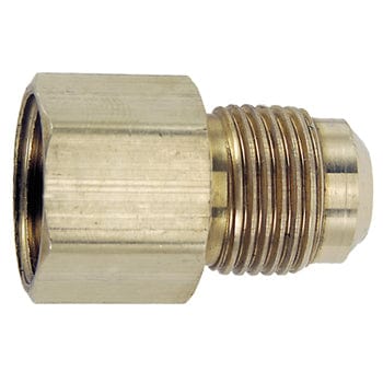 Pneumatics-pro Brass SAE 45 Flare Fittings 1/2" BRASS MALE SAE TO 1/4" FEMALE PIPE (NPT) CONNECTOR