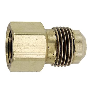 Pneumatics-pro Brass SAE 45 Flare Fittings 1/2" FEMALE SAE TO 3/8" MALE SAE BRASS REDUCING ADAPTER