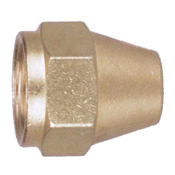 GreenLine Brass SAE 45 Flare Fittings 1/4" LONG MACHINED BRASS FLARE NUT (G0014L-04)