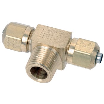 Pneumatics-pro D.O.T. Compression Fittings TRUCK AIR BRAKE COMPRESSION 1/2" MALE PIPE (NPT) BRANCH TEE