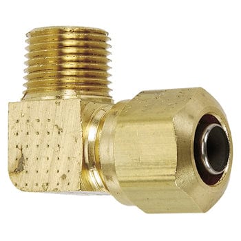 Pneumatics-pro D.O.T. Compression Fittings TRUCK AIR BRAKE COMPRESSION 90° 1/2" MALE PIPE (NPT) CONNECTOR