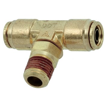 Pneumatics-pro D.O.T. Fittings 1/2" SWIVEL MALE PIPE (NPT) BRANCH TEE D.O.T. TRUCK AIR BRAKE PUSH-TO-CONNECT