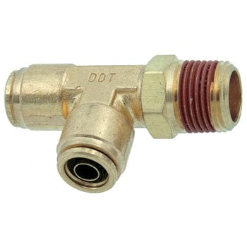Pneumatics-pro D.O.T. Fittings 1/2" SWIVEL MALE PIPE (NPT) RUN TEE D.O.T. TRUCK AIR BRAKE PUSH-TO-CONNECT