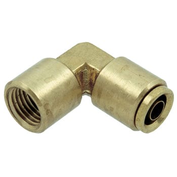 Pneumatics-pro D.O.T. Fittings 90° 1/2" FEMALE PIPE (NPT) CONNECTOR D.O.T. TRUCK AIR BRAKE PUSH-TO-CONNECT