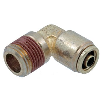 Pneumatics-pro D.O.T. Fittings 90° 1/2" MALE PIPE (NPT) CONNECTOR D.O.T. TRUCK AIR BRAKE PUSH-TO-CONNECT