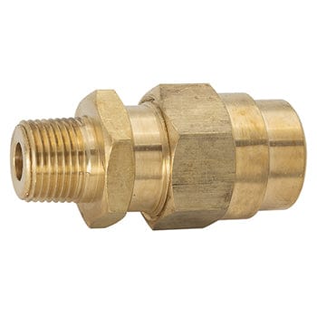 GreenLine D.O.T. Hose Fittings 1/2" MALE PIPE (NPT) X 3/8" TRUCK AIR BRAKE HOSE FITTING WITHOUT SPRING (G4316-08-06)