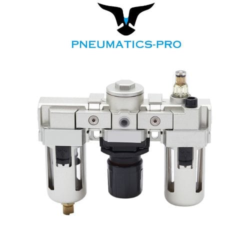Pneumatics-pro F+R+L AC3000-02: 1/4 NPT Filter Regulator Lubricator 3Pcs Unit