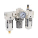 Pneumatics-pro F+R+L AC5000-10: 1 NPT Filter Regulator Lubricator 3Pcs Unit