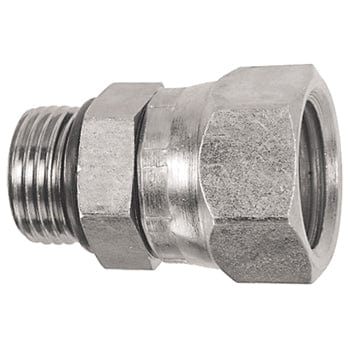 PNEUMATICS-PRO Female 3/4-16 MALE O-RING BOSS TO 3/4" FEMALE PIPE SWIVEL (NPSM) CONNECTOR