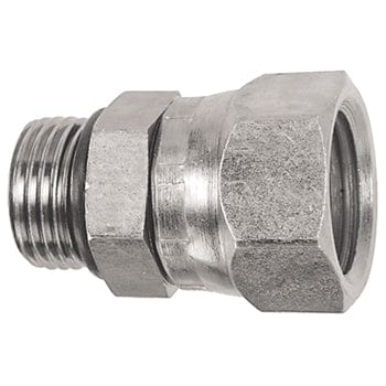 PNEUMATICS-PRO Female Pipe Swivel Adapter 1-1/16-12 MALE O-RING BOSS TO 1/2" FEMALE PIPE SWIVEL (NPSM) CONNECTOR