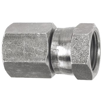 PNEUMATICS -PRO Female Pipe Swivel Adapter 1-1/4" FEMALE PIPE (NPTF) X FEMALE PIPE SWIVEL (NPSM) COUPLING