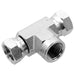 PNEUMATICS-PRO Female Pipe Swivel Adapter 3/8" FEMALE PIPE (NPTF) X FEMALE PIPE SWIVEL (NPSM) BRANCH TEE