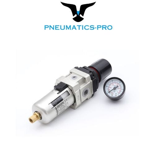Pneumatics-pro FR AW3000-02: 1/4 NPT Filter Regulator Combo