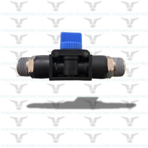 PNEUMATICS-PRO HVSS Hand Valve HVSS-N01-N01: Pneumatics-pro 2 way 1/8 NPT Male Threaded Hand Valve / On-Off Valve