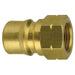 PNEUMATICS-PRO Hydraulic Couplers 1/4" ISO-B BRASS HYDRAULIC NIPPLE WITH FEMALE PIPE (NPTF) THREAD