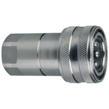 PNEUMATICS-PRO Hydraulic Couplers 1/4" ISO-B TYPE 316 STAINLESS STEEL HYDRAULIC COUPLER WITH FEMALE PIPE (NPTF) THREAD