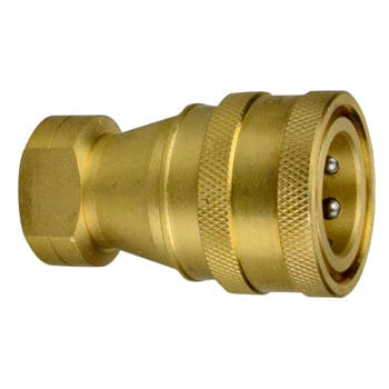 PNEUMATICS-PRO Hydraulic Couplers 1" ISO-B BRASS HYDRAULIC COUPLER WITH FEMALE PIPE (NPTF) THREAD