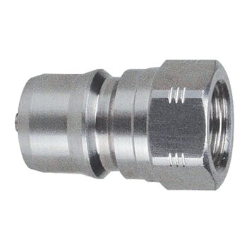 PNEUMATICS-PRO Hydraulic Couplers 1" ISO-B TYPE 316 STAINLESS STEEL HYDRAULIC NIPPLE WITH FEMALE PIPE (NPTF) THREAD