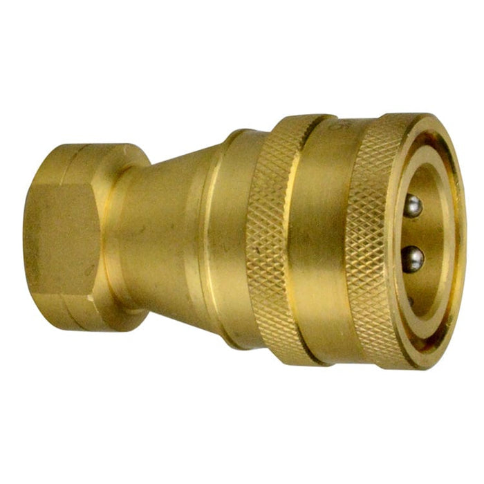 PNEUMATICS-PRO Hydraulic Couplers 3/4" ISO-B BRASS HYDRAULIC COUPLER WITH FEMALE PIPE (NPTF) THREAD
