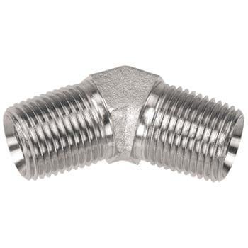 Pneumatics -pro Hydraulic Pipe Adaptor 1-1/4" STEEL 45° MALE PIPE (NPTF) ELBOW