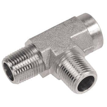 Pneumatics-pro Hydraulic Pipe Adaptor 1-1/4" STEEL FEMALE PIPE (NPTF) RUN TEE