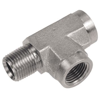 Pneumatics -pro Hydraulic Pipe Adaptor 1/2" STEEL MALE PIPE (NPTF) RUN TEE