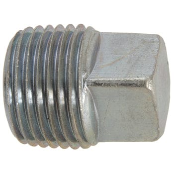 Pneumatics-pro Hydraulic Pipe Adaptor 1/2" STEEL SQUARE HEAD PIPE (NPTF) PLUG