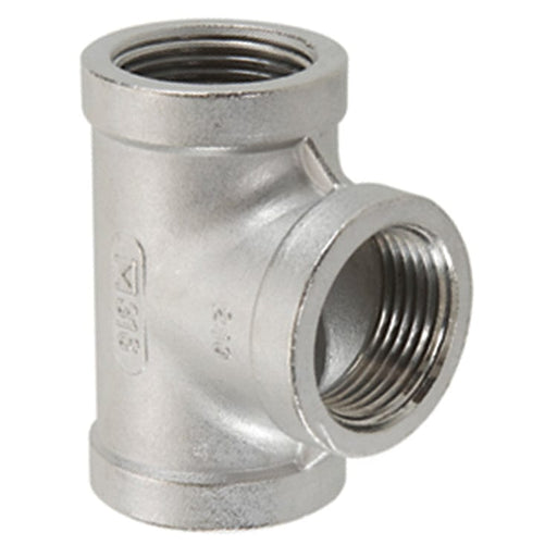 Pneumatics-pro Hydraulic Pipe Adaptor 1/2" TYPE 316 STAINLESS STEEL FEMALE PIPE (NPTF) TEE