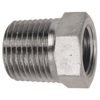 Pneumatics-pro Hydraulic Pipe Adaptor 1/2" X 1/4" STEEL PIPE (NPTF) BUSHING