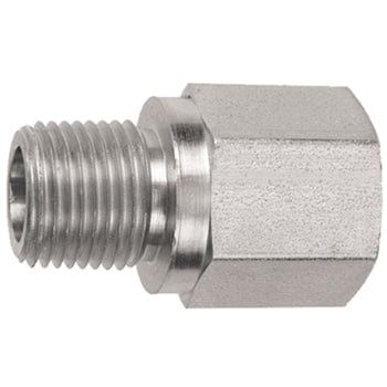 Pneumatics-pro Hydraulic Pipe Adaptor 1/4" STEEL FEMALE PIPE (NPTF) TO 1/8" MALE PIPE (NPTF) REDUCER