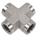 Pneumatics-pro Hydraulic Pipe Adaptor 1/8" STEEL PIPE (NPTF) CROSS
