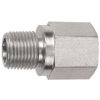 Pneumatics-pro Hydraulic Pipe Adaptor 1" STEEL FEMALE PIPE (NPTF) TO 1/2" MALE PIPE (NPTF) REDUCER