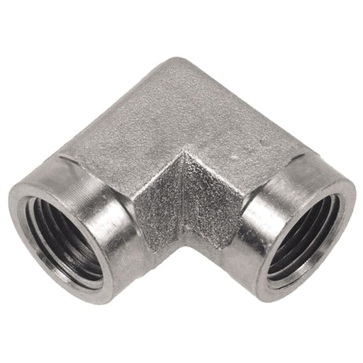Pneumatics-pro Hydraulic Pipe Adaptor 3/8" STEEL 90° FEMALE PIPE (NPTF) ELBOW