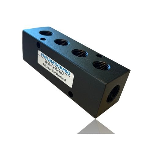 Pneumatics-pro M20-250-4 : 4 station Bar Manifold