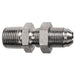 PNEUMATICS-PRO Male JIC 37Deg. Flare 1-1/2" MALE PIPE (NPTF) TO 1-7/8-12 MALE JIC 37° FLARE BULKHEAD CONNECTOR
