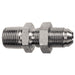 PNEUMATICS-PRO Male JIC 37Deg. Flare 1-1/4" MALE PIPE (NPTF) TO 1-5/8-12 MALE JIC 37° FLARE BULKHEAD CONNECTOR