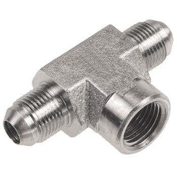 PNEUMATICS-PRO Male JIC 37Deg. Flare 1-7/8-12 MALE JIC 37° FLARE X 1-1/2" FEMALE PIPE (NPTF) BRANCH TEE