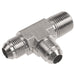 PNEUMATICS-PRO Male JIC 37Deg. Flare 3/4-16 MALE JIC 37° FLARE X 3/8" MALE PIPE (NPTF) RUN TEE