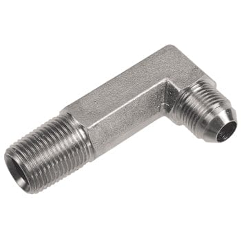 PNEUMATICS-PRO Male JIC 37Deg. Flare 3/4" MALE PIPE (NPTF) TO 1-1/16-12 MALE JIC 37° FLARE EXTRA LONG 90° ELBOW