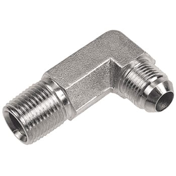 PNEUMATICS-PRO Male JIC 37Deg. Flare 3/4" MALE PIPE (NPTF) TO 1-1/16-12 MALE JIC 37° FLARE LONG 90° ELBOW