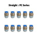 Pneumatics-pro Male Straight PC 04-N02 : Pneumatics-pro Male Straight Fittings Tube Size 4mm x Thread Size 1/4NPT PC04-N02 (BAG OF 10 PCS.)