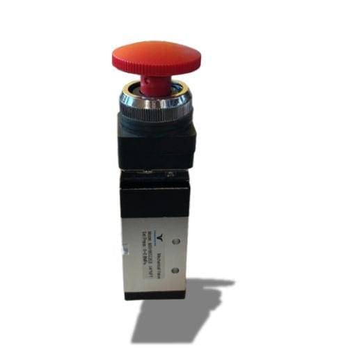 Pneumatics-pro Mechanical Valve MSV98322EB : Pneumatics-pro 3 Way (3/2) Emergency Button Manual Mechanical Valve