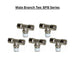 Pneumatics-pro Metal Push-in Fittings BPB1/2-N04 : Male Branch Tee Metal Push-in Fitting (BAG OF 5 PCS.)